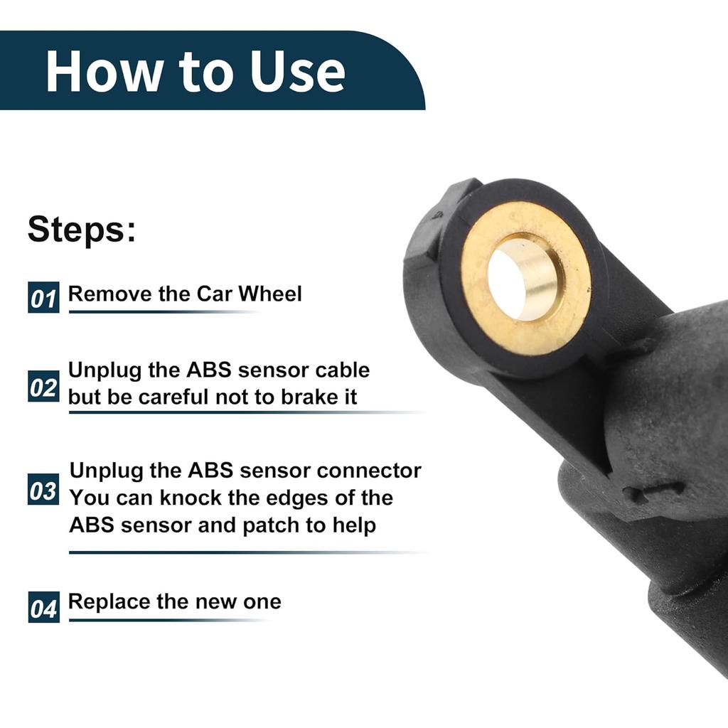 ABS Wheel Speed Sensor Front or Rear ABS Sensor Anti-Lock Braking System Sensor No.LJA2226AA for Jaguar Vanden PLAS 1998-2003