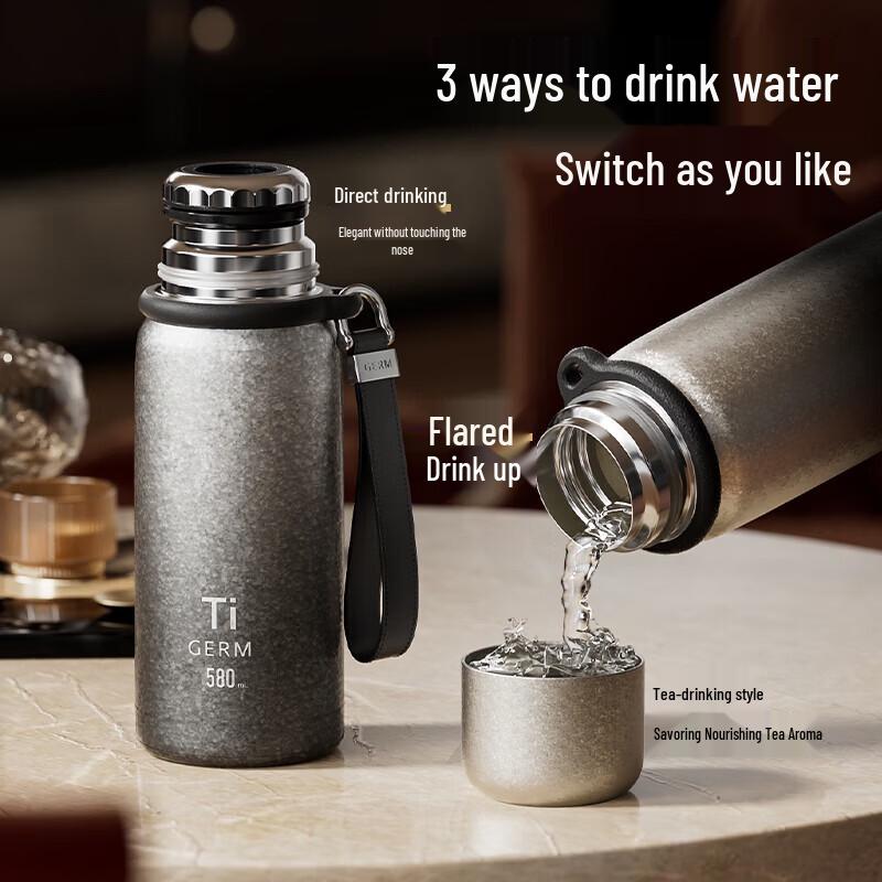 Germ Pure Titanium Portable Insulated Mug 580ml