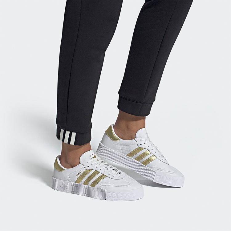 Adidas Sambarose White Gold Metallic Women's EE4681