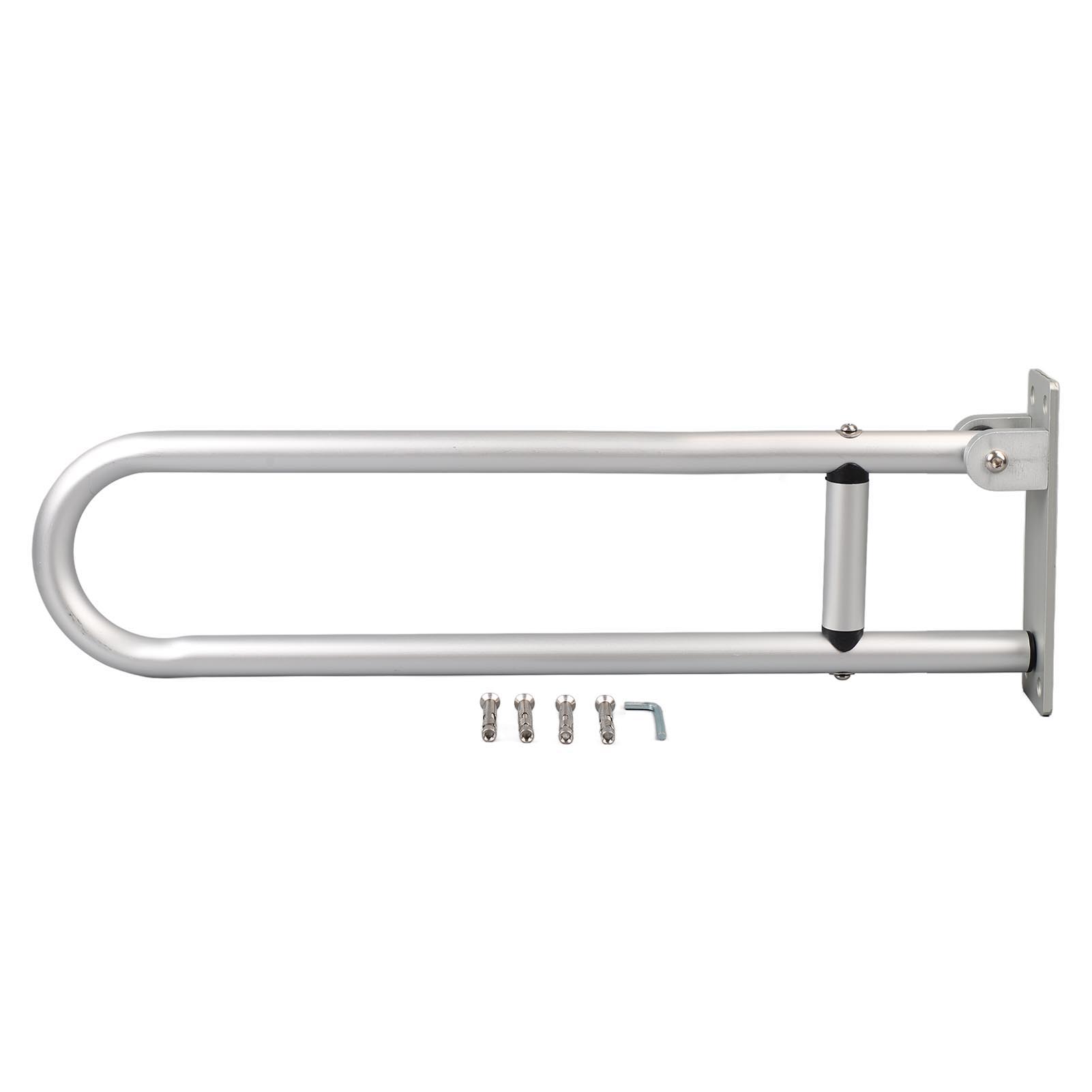 

Откидные поручни из алюминиевого сплава длиной 23,6 дюйма, легко монтируемые складные поручни для ванной комнаты для туалета YC1215AYC1215A