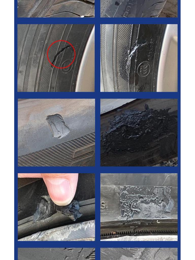 Automotive Black Tire Sidewall Repair Glue