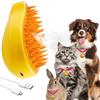 Multifunctional 3-in-1 Rechargeable Silicone Brush for Removing Tangled and Loose Hair from Cats and Dogs