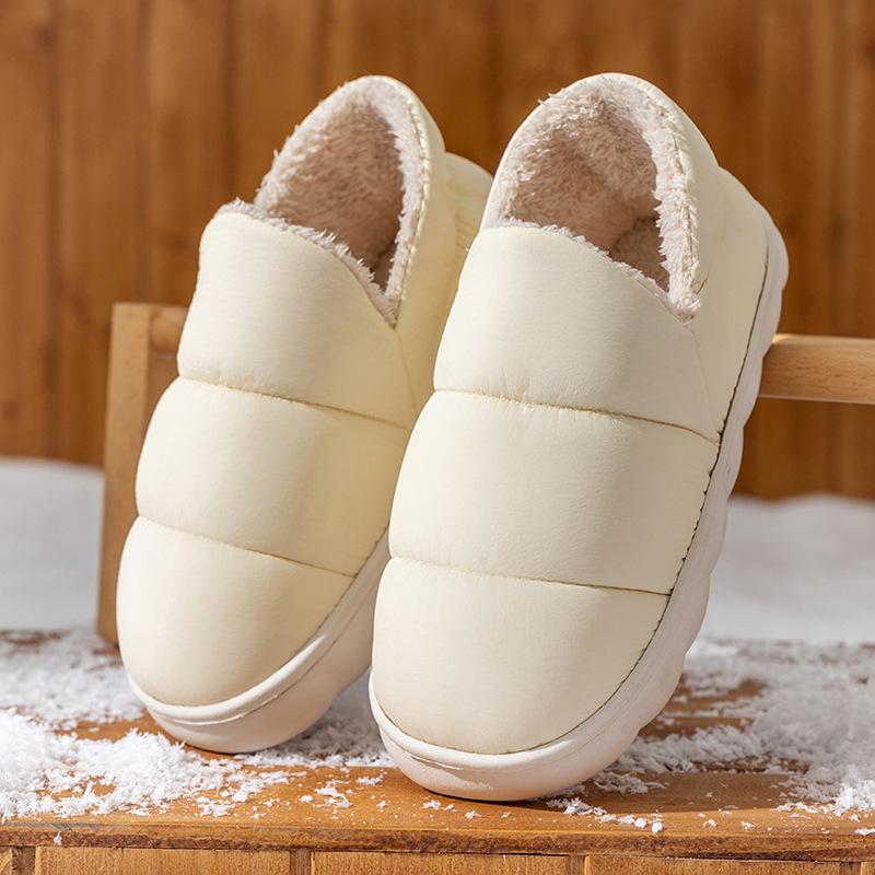 Winter cotton slippers household cotton shoes women wear non-slip thick-soled plush warm plush home slippers