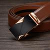 Male Automatic Buckle Belt Fashion Metal Alloy Waistband Genune Leather Luxury Belts for Men Business Luxury Designer Waist Belt