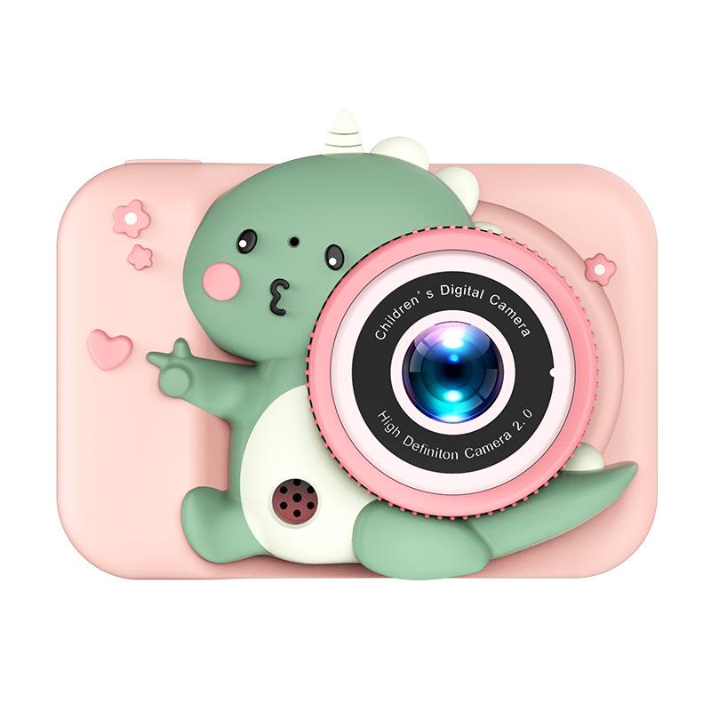 Cartoon Dinosaur Children's HD Dual Camera - Mini Digital Birthday Gift