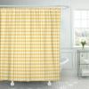 Geometric lattice Shower Curtain Sets Polyester Fabric Yellow Gingham Abstract Colorful Art Bathroom Decor Curtains With Hooks