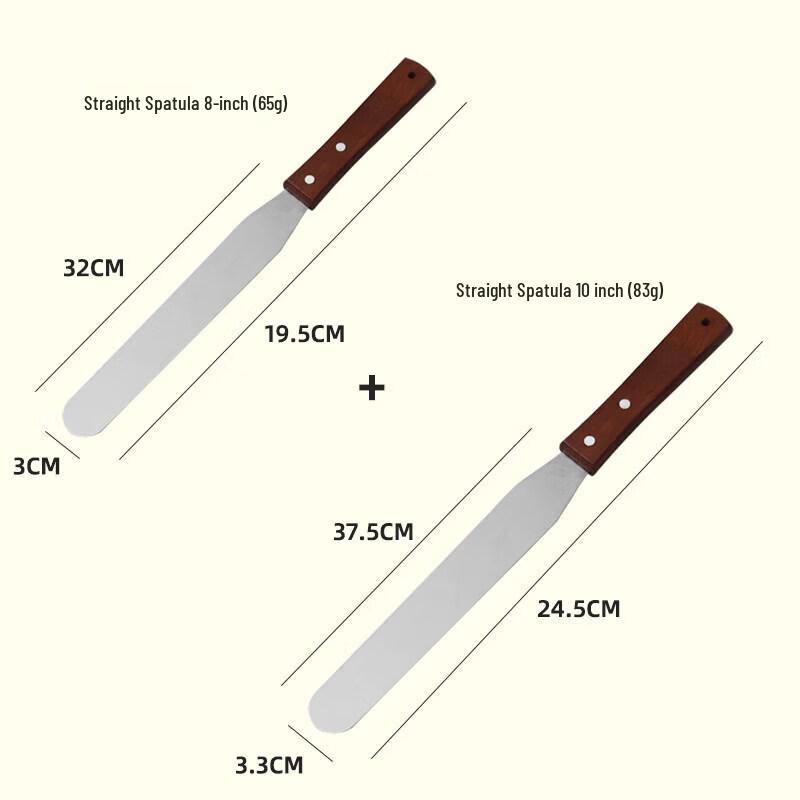 Wooden Handle Offset Icing Spatula