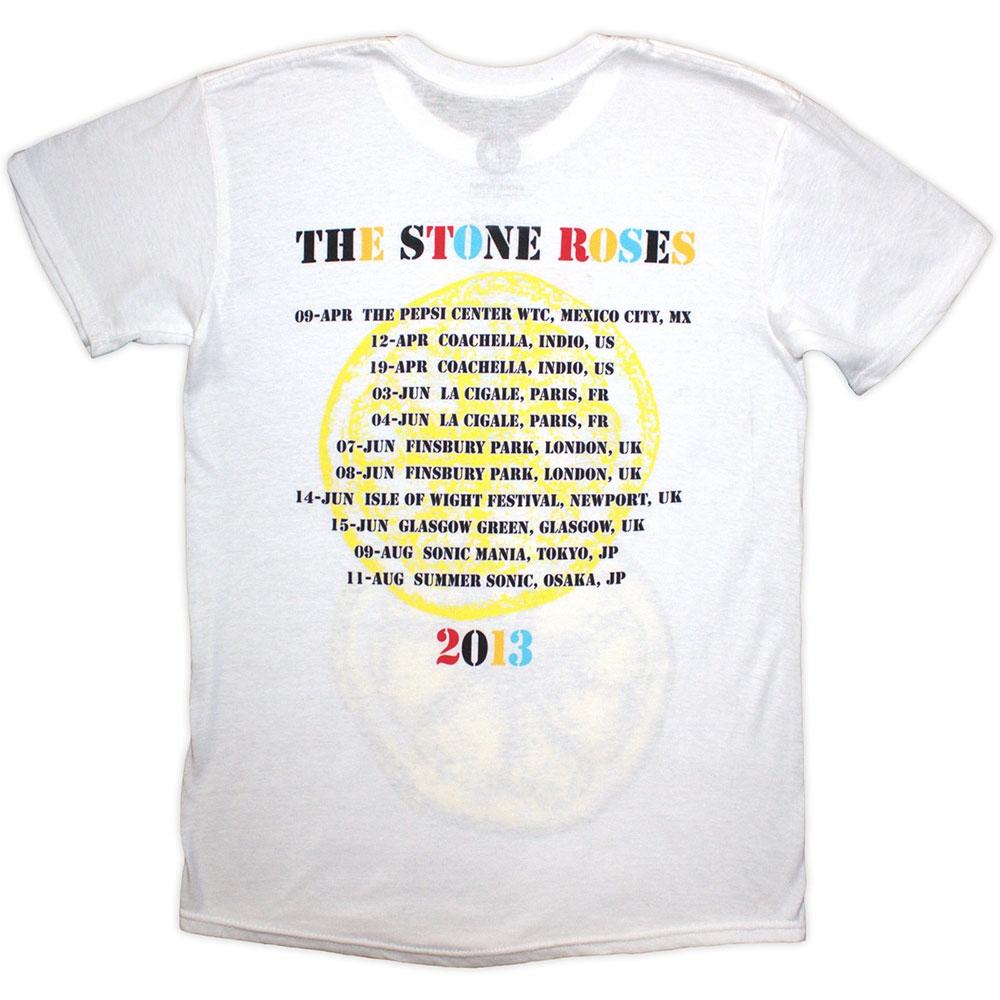 The Stone Roses Unisex Erwachsenen Tour 2013 T-Shirt mit Rückendruck