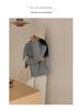 Yi Han Meng Women's Fleece Lined Zip-Up Cardigan - Warm, Korean Style Autumn/Winter Casual Sweatshirt with Stand Collar