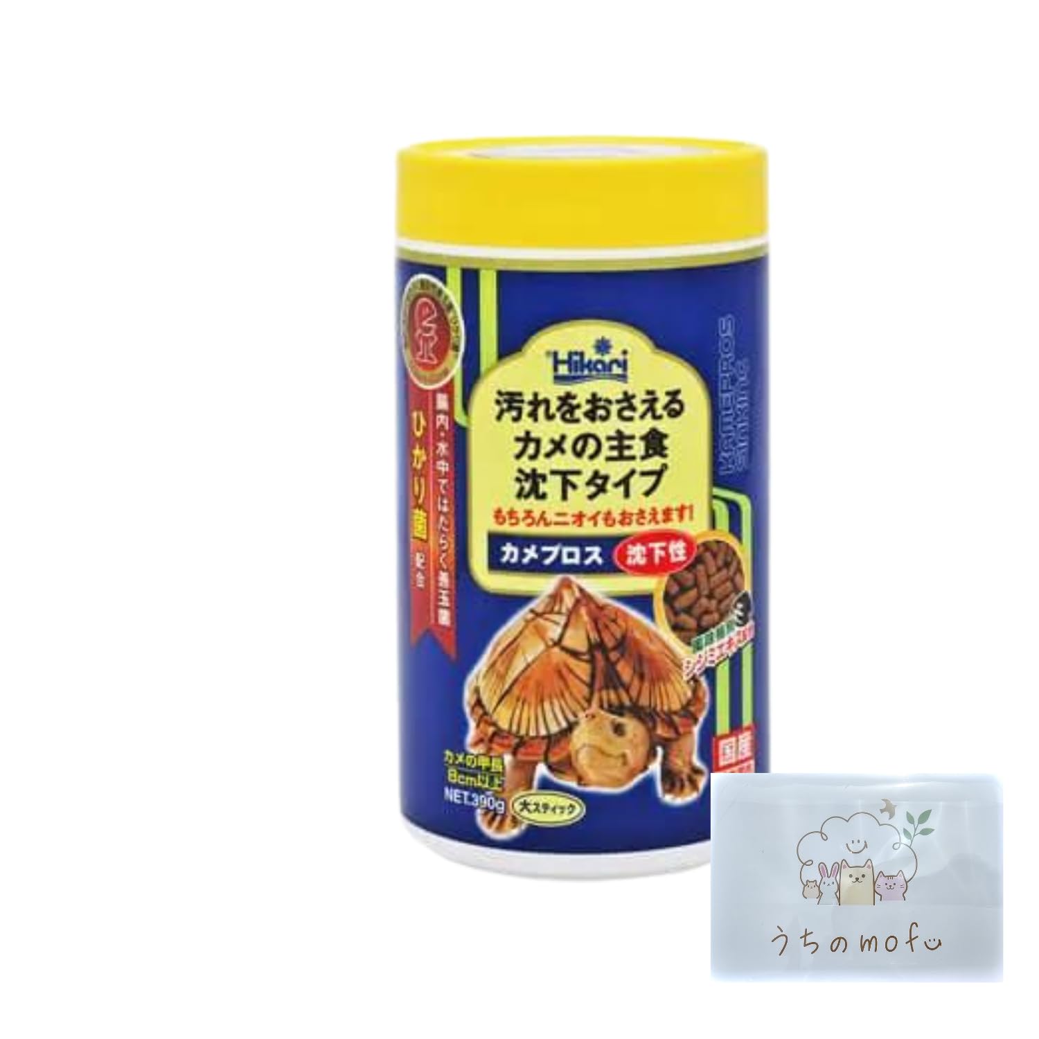 

Kyorin Kamepros Sinking Large Stick, 390g, 1 Turtle Food, Includes Mofu Card