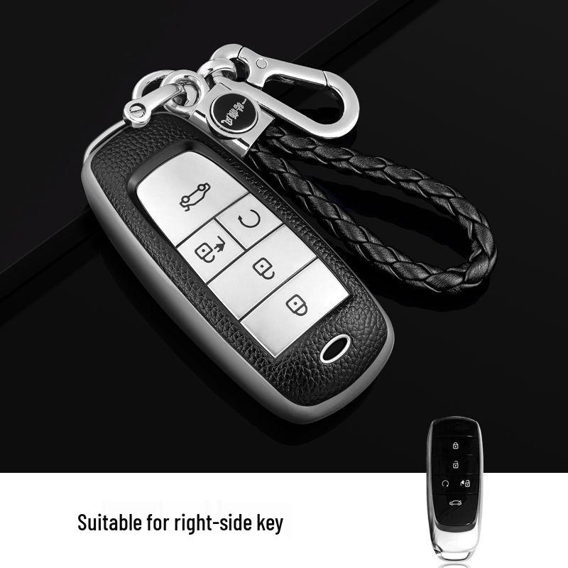 Compatible Key Case for GAC Trumpchi Aion Models AIONS, AIONV, AIONY, AIONLX - Full Protection Shell with Buckle