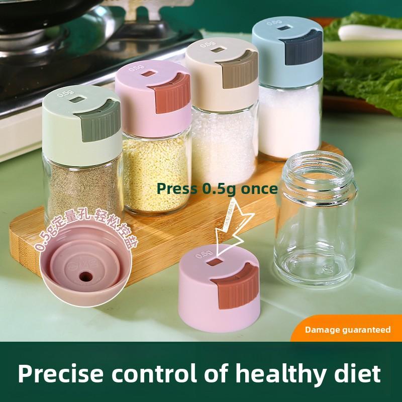 Modern Simple Plastic Kitchen Salt Shaker for Solid Seasoning, Moisture-proof and Quantitative