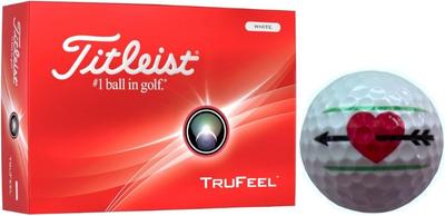 Piłka golfowa Titleist TRUFEEL 24-letnia, model 1 [Hapiraki_Golf Line] (Biały Tuzin_Serce)