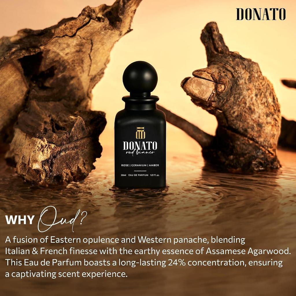 DONATO Oud Bianco Eau De Parfum Perfume For Men & Women, 30 Ml|Premium Luxury Perfume