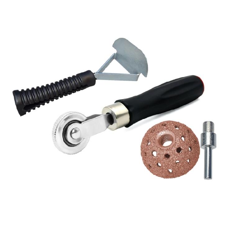 Complete Tire Restoration Set With Metal Grinding Tool And Ergonomic Roller For All Vehicle Types