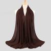 Hot Malaysian Indonesian Pearl Chiffon Stone Edge Turban Spring and Summer Long Women's Hijab Scarf 70x180cm