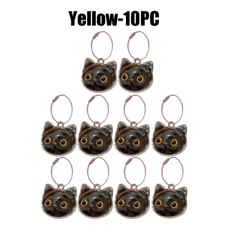 Transparent Cat Hair Collector Keychain Feline Fur Storage Box Creative Pet Hair Holder Hanging Accessory for Cat Owners