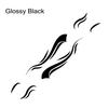 Black Wave Stripe Decals Vinyl Stickers For RV Camper Trailer Van Both Body Side