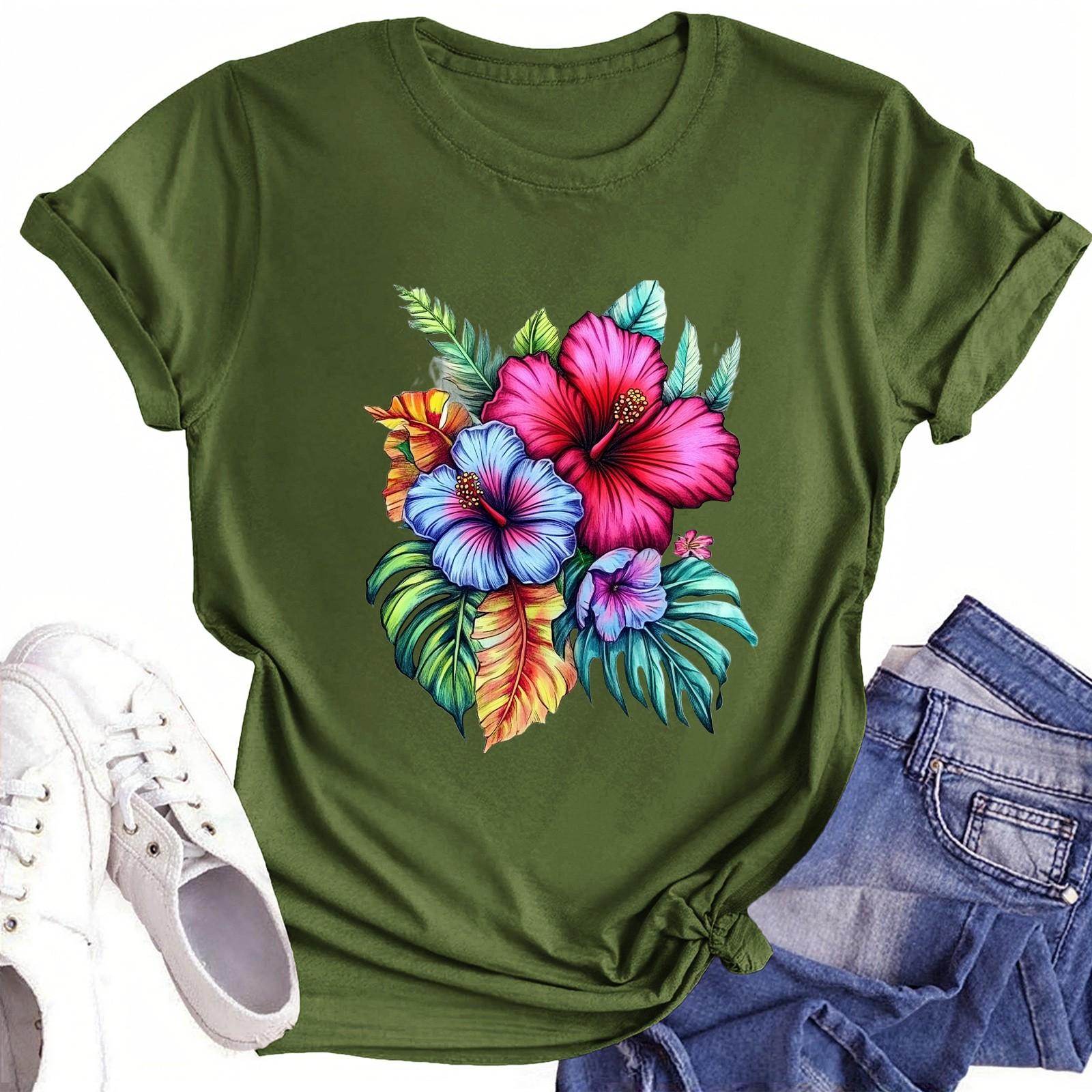 

Футболки для малышей, девочек и мальчиков, детские футболки с короткими рукавами и принтом для мальчиков и девочек 1-12 лет 100 армия зеленый