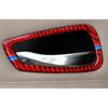 Red Carbon Fiber Interior Door Handle Cover Trim For BMW 3-Series E92 2005-2012