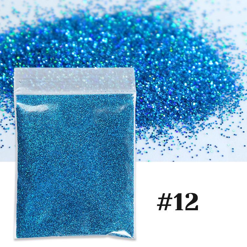10g mixed color nail art glitter powder holographic laser dust nail Sequins bulk DIY epoxy resin nail art filler