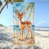 Aquarell Hirsch Strandtuch Gemustert Sonnenschutz Und Winddicht Geeignet Für Schwimmbad Camping Reisen