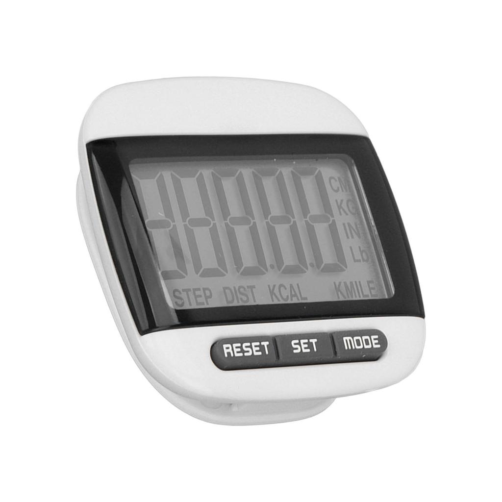 Elderly Step Counter LCD Display Clear Screen Accurate Walking Pedometer with ClipBlack