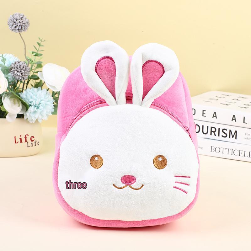 Korean Style Plush Mini Cartoon Backpack for Kids (1-6 Years)