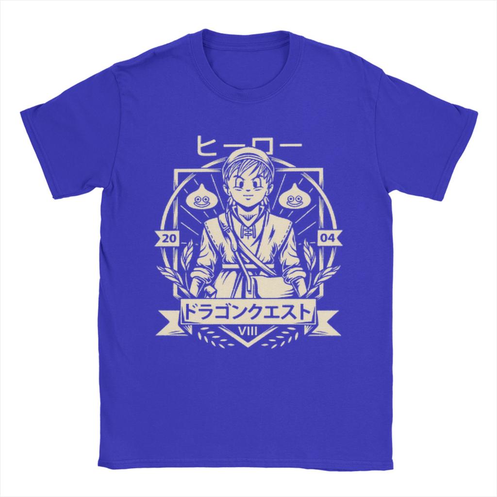 Anime Game Dragon Quest TShirt Summer Fashion TShirts Unisex Pure Cotton Crewneck Oversized Clothes Short Sleeve Vintage Tshirt