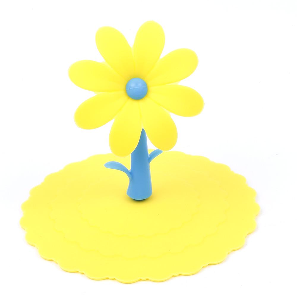 

Крышка для чашки из пищевого силикона, креативная крышка для кружки, пыленепроницаемая, герметичная, силиконовая крышка для чашки для напитков, крышка для горячей чашки, не содержит BPA жёлтый