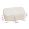 Jewelry Storage Box Double-layer Earrings Necklace Storage Box Portable Travel Jewelry Box Large Capacity Jewelry Display Box