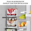 Organiser For Refrigerator Cabinet 360° Rotate Fridges Turntable Organiser Non Slip Space Saving Spice Rack For Kitchen Storage