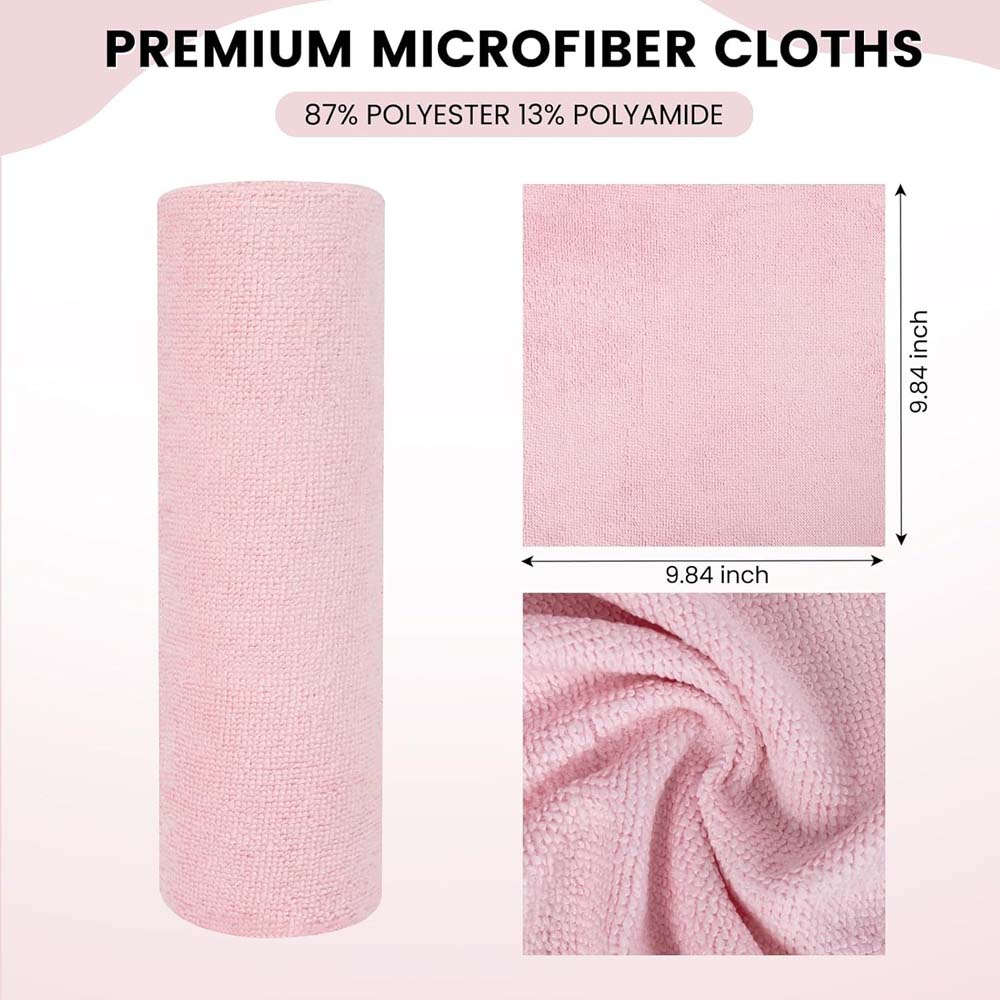 Microfiber Cleaning Cloth Roll, Tear Away Microfiber Kitchen Towels 20Pcs, Reusable Washable Rags, Scratch Free, Ultra Absorbent Dish Rags