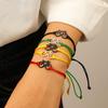 Yellow Braided Rope Adjustable Bracelet Hollow Bicycle Charm Minimalist Casual Thin Wrist Jewelry for Women Daily Wear
