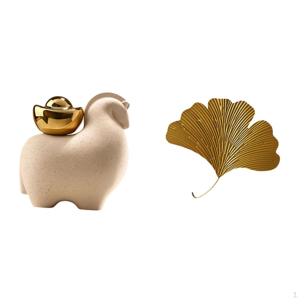 Miniature Ginkgo Animal Statue Tabletop Decoration Creative Home Decor Fengshui Figurine Wrought