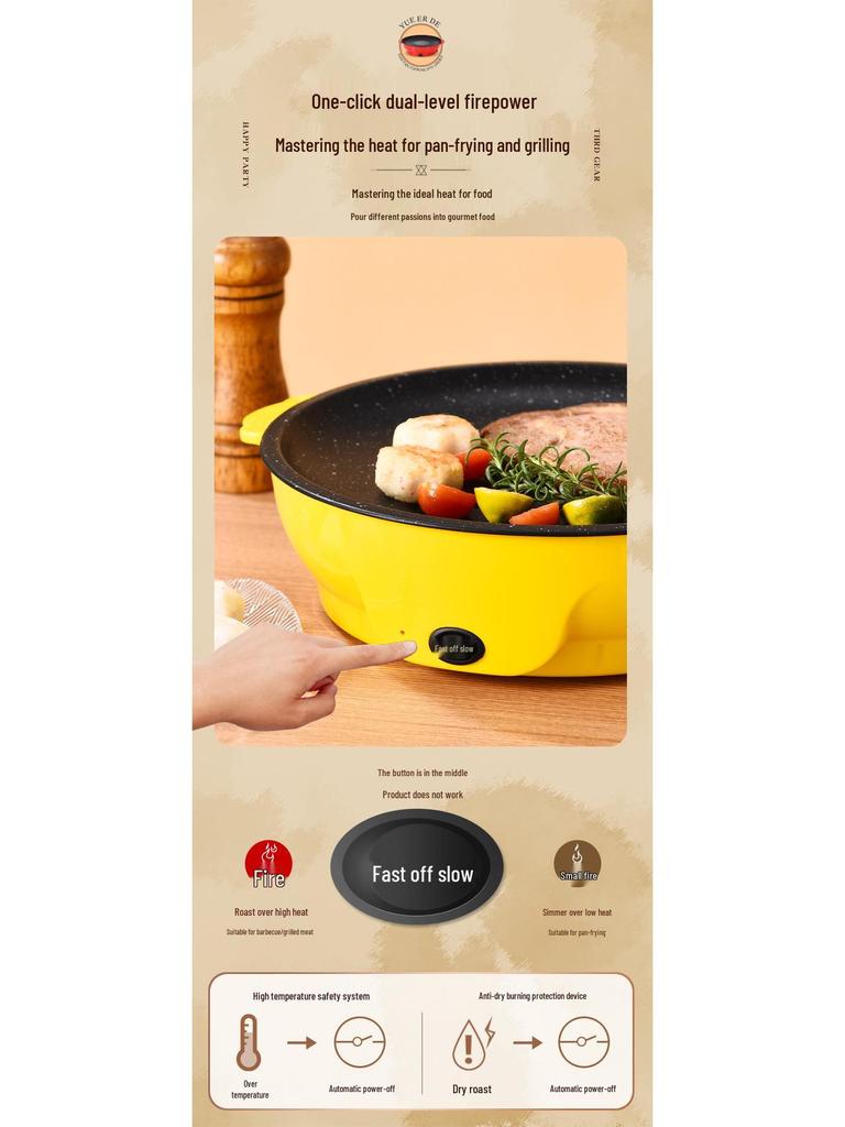 Tragbarer Multifunktionaler Elektrischer Grillofen & Backblech