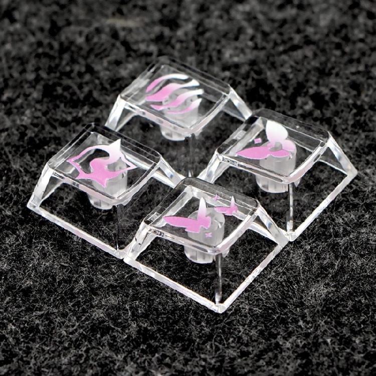 High Translucent Keycaps Enhances Backlits Illumination Effects and Long Time Use for Mechanical Keyboards