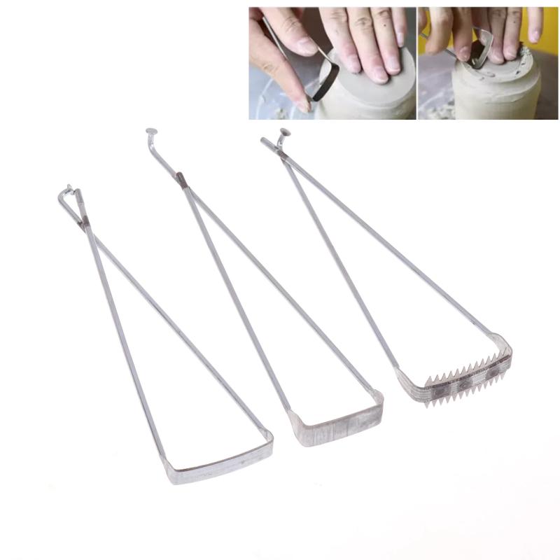 Ceramic Fork Repair Knife Pottery Making Tool DIY Polymer Clay Trimming Carving Trowel Scraping Tool