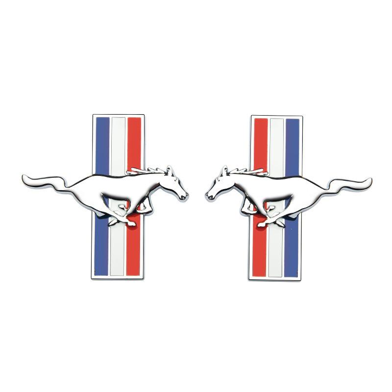 Ford Mustang GT Metal Fender Sticker - New Mondeo/Mustang Side Emblem