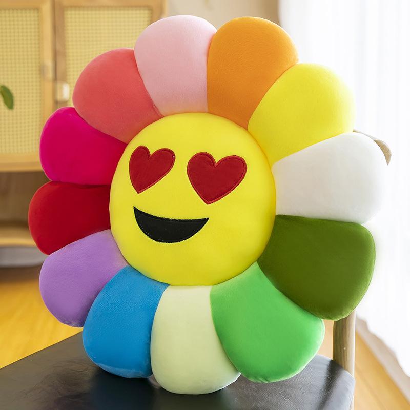 

Плюшевая подушка «Подсолнух» - Идеально подходит для дивана, эркерного окна, спальни или спинки офисного кресла 38cm