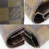 Used LOUIS VUITTON Tri-fold wallet Portefeuille Joy N60034 Damier Ebene Brown Classic