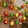 Cosy Christmas Tree Led Fairy Lights Hanging Plastic Colorful Christmas Ball  New Year Home Decor