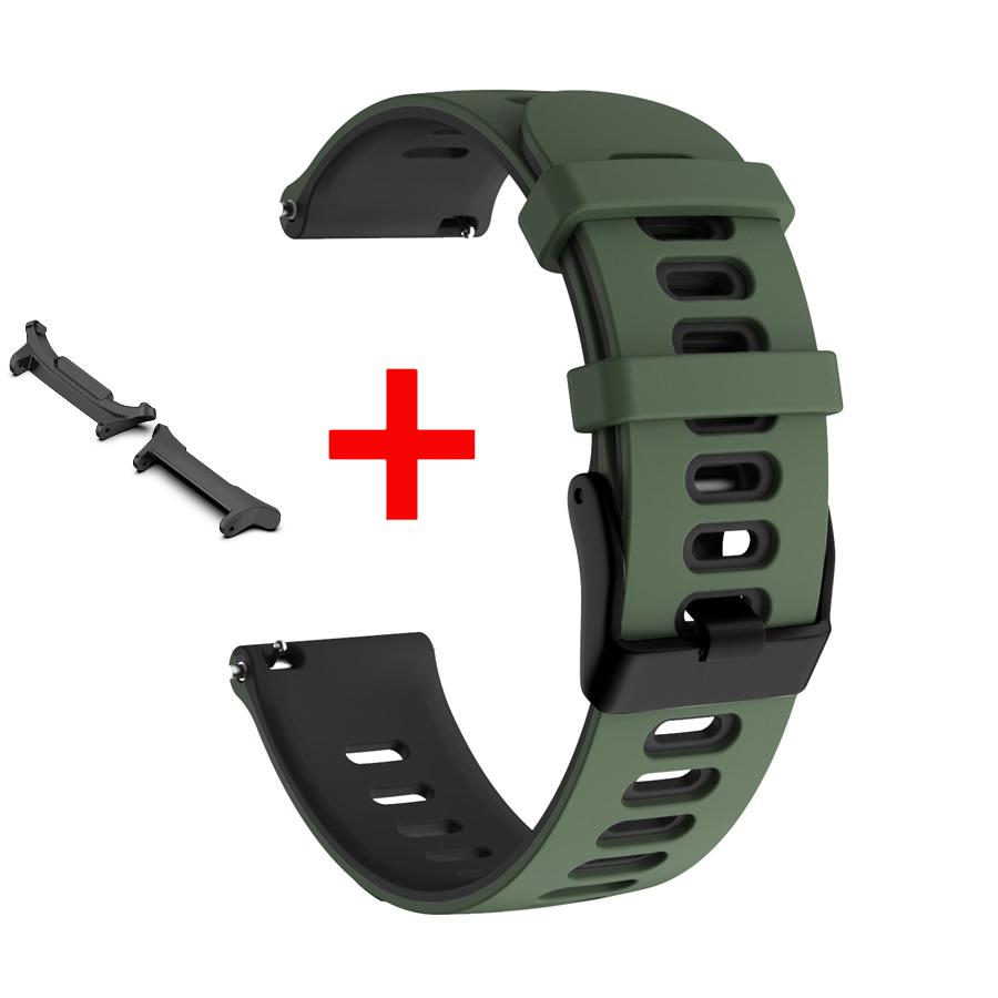 Two-tone Silicone Strap for Samsung Galaxy Watch Ultra 47mm Band Bracelet Wristband for Samsung Galaxy Watch 8 Ultra Belt Correa