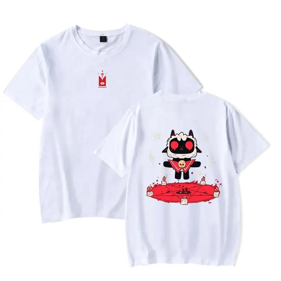 2024 Hot Game Cult Of The Lamb T Shirt For Adult And Kids Summer Short Sleeve Cotton Funny Tshirt Graphic Tees Streetwear Cospla
