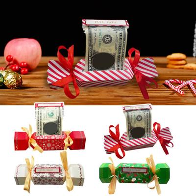 1/2/4 Stück Weihnachten Überraschung Geld Ziehbeutel DIY Rechteck Weihnachten Herausziehbares Papier