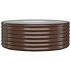 Vidaxl Raised Planter, Powder-Coated Steel 100X100X36 Cm, Brown