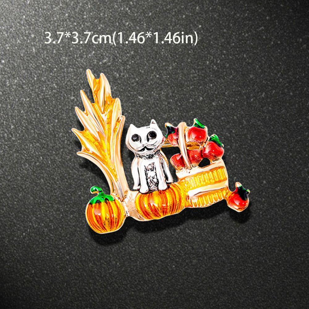 Ghost Pumpkin Lantern Brooch Zinc Zinc Alloy Halloween Brooch Cool   Girls
