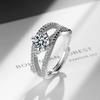 Adjustable Women AAA Cubic Zirconia Twining Rings Interweave Several  Silver Rings Fashion Charm Engagement Party