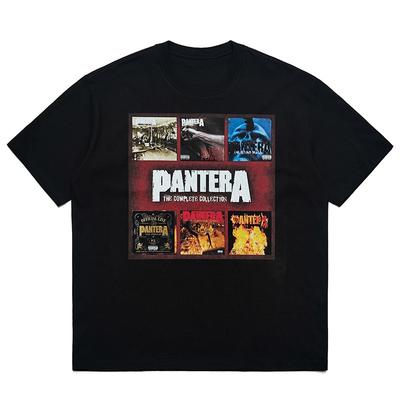 2025 PANTERA Collection Hipster Personality Men and Women Thrash Metal Giant Rock T-shirt Heavy Cotton Personality American