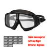 Queshark Adult -1.5 To -10.0 Myopia Swim Eyewear Silicone Anti Fog Swimming Goggles Custom Different Left and Right Eyes